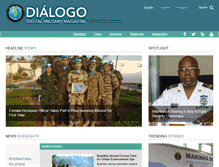 Tablet Screenshot of dialogo-americas.com